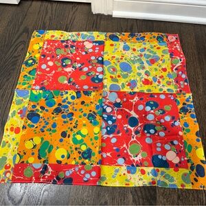 🆕Tory Burch • Multi Color Seedbox Cotton Scarf